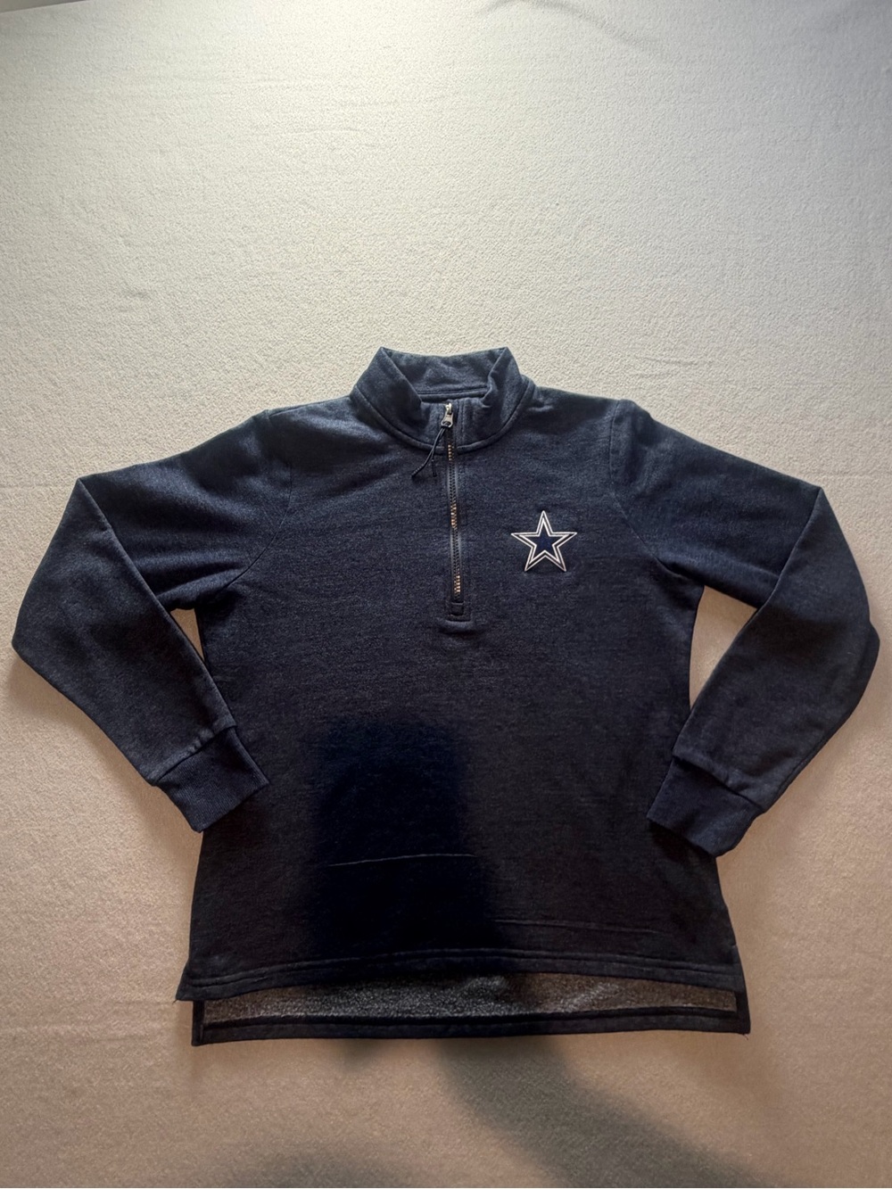 Dallas Cowboys Antigua Women’s Quarter Zip Pullover M Navy